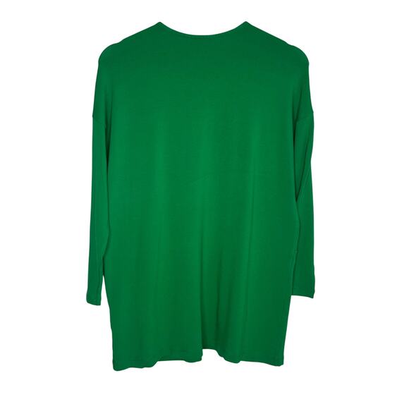 Marimekko Long Sleeve Round Neck Tunic T-Shirt Kelly Green Women's Size XS - Picture 8 of 8